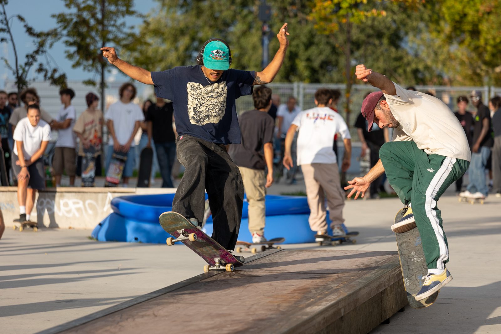 Contest vicino al bowl blu