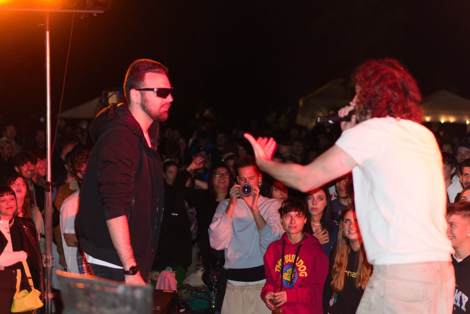 Live hip hop davanti al pubblico